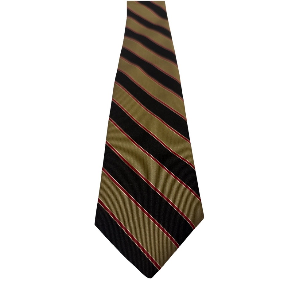 Pride‎ Of England 100% Polyester Briar Striped Repp Tie